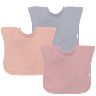 Green Sprouts veekindla sisekihiga üle pea tõmmatav pudipõll Rose Grapefruit Grey 9-18m (3tk)