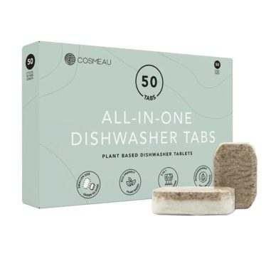 Cosmeau taimse koostisega loputusvahendiga nõudepesutabletid 50tk