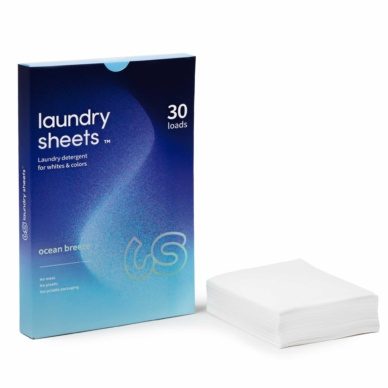 LAUNDRY SHEETS biolagunevad pesuribad meretuule lõhnaga (k.a. beebiriietele) 30tk