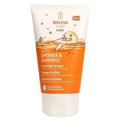 Weleda 2in1 laste šampoon-dušikreem apelsin 150ml
