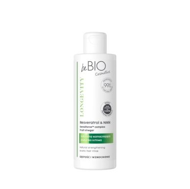 beBIO Longevity juukseid tihendav ja tugedav äädikaga loputusvedelik 200ml