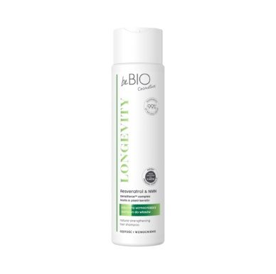 beBIO Longevity juukseid tugevdav ja tihendav šampoon 300ml