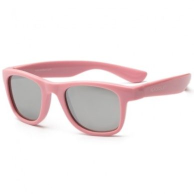 Koolsun Wave painduva raamiga UVA ja UVB kaitsega päikeseprillid vanusele 6-14 aastat, toon Pink Sachet