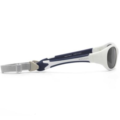 Koolsun Flex beebi päikseprillid vanusele 0-3, toon White Navy - Image 2