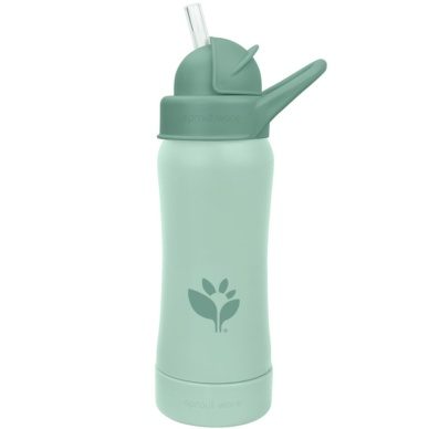 Green Sprouts taimsest plastikust kõrrega joogipudel (295ml) Sage