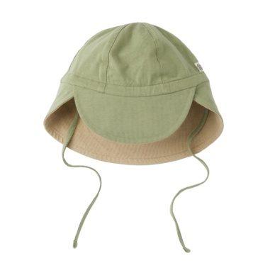 Cloby ümberpööratav suvemüts UPF 50+ Olive Green/Sandy Beach (6-12 elukuud)