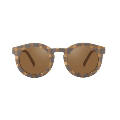 Grech & Co Classic painduva raamiga polariseeritud päikeseprillid 3-8 eluaastat – Storm Plaid