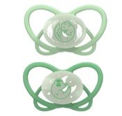 nip® “My Butterfly Night Green” helendav ortodontiline öölutt (0-6 elukuud) Green 2tk