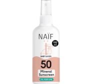 Naïf Mineral Sunscreen päikesekaitsesprei beebidele ja lastele SPF50 (lõhnaainevaba) 100ml