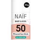 Naïf mineraalne päikesekaitsepulk beebidele ja lastele (lõhnaainevaba) SPF50 36gr