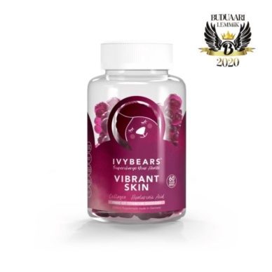 IvyBears Vibrant Skin kollageeni ja hüaluroonhappega kummikarud 60tk