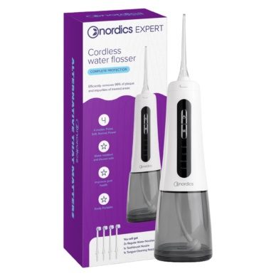 Nordics Water Flosser juhtmeta hambavahede puhastaja (BLACK)