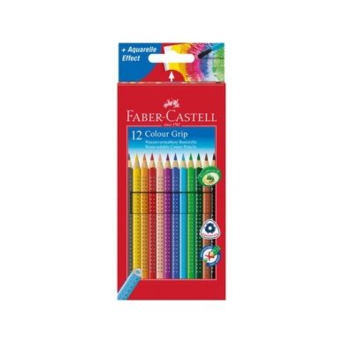 Faber-Castell ergonoomilise kolmetahulise kujuga pliiatsite komplekt 12 värvi