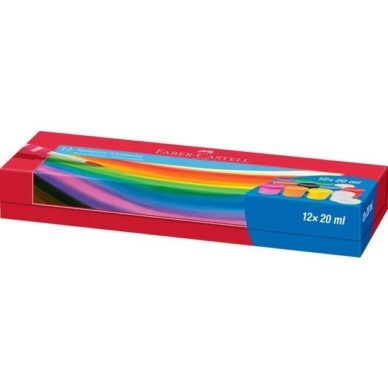 Faber-Castell guaššvärvid 12 värvi 20ml