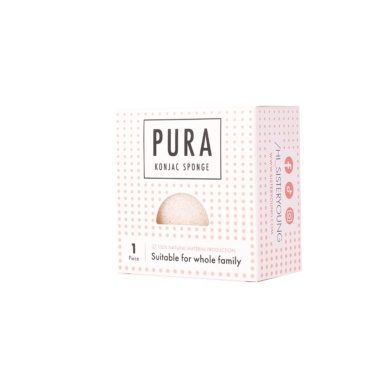 Sister Young Pura Konjac Sponge pesukäsn (VALGE)