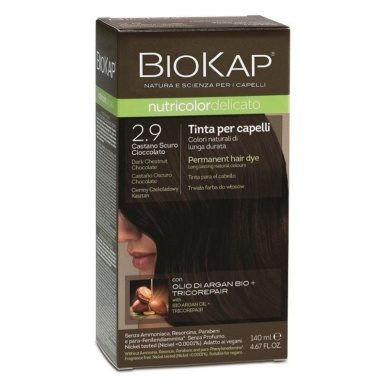 Biokap Nutricolor Delicato 2.9 / tume šokolaadikastan / püsivärv 140ml