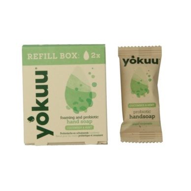 Yokuu probiootiline kätepesuvaht (täitepakend) Mint & Cucumber (2tk)