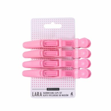 Sister Young Hairdressing Clips LARA Pink
