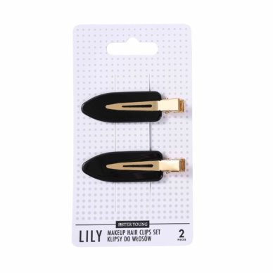 Sister Young Makeup juukseklambrid LILY Black