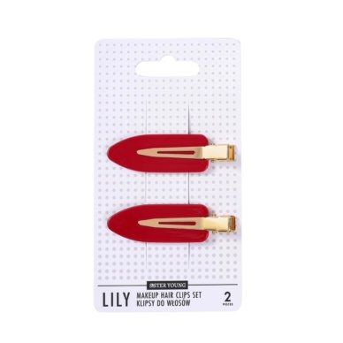 Sister Young Makeup juukseklambrid LILY Red