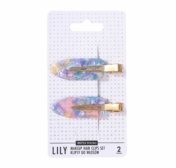Sister Young Makeup juukseklambrid LILY Pink Blue