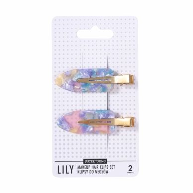 Sister Young Makeup juukseklambrid LILY Pink Blue