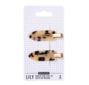 Sister Young Makeup juukseklambrid LILY Light Leopard Print