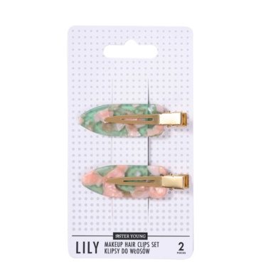 Sister Young Makeup juukseklambrid LILY Pink Coffee