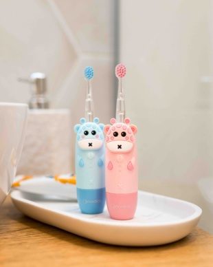 Nordics Kids Sonic elektriline hambahari USB kaabliga (1-8 eluaastat) Pink Giraffe - Image 2
