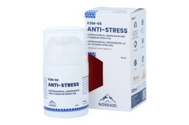 Nordaid Anti-stess sprei geel KSM-66 50ml