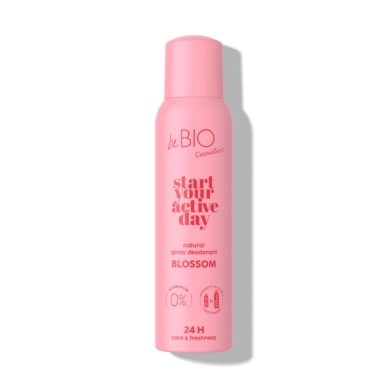 beBIO Natural deodorant sprei Start Your Active Day Blossom 125ml