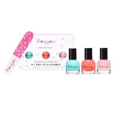 Rosajou küünelakkide komplekt küüneviiliga (Lagon x Corail x Ballerine)