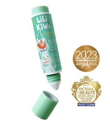 LiLIKiWi hambapasta lastele (6 kuud - 3 aastat) 100% looduslikku päritolu, fluoriidisisaldusega 500 ppm, õunamaitsega 30ml