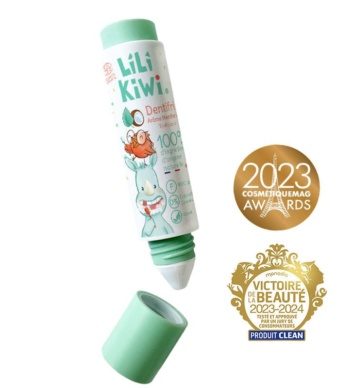 LiLIKiWi hambapasta lastele (3-12 eluaastat) 100% looduslikku päritolu, fluoriidisisaldusega 1000 ppm, piparmünt-kookos maitsega 30ml