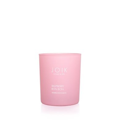 JOIK Home & Spa rapsivahast lõhnaküünal Vaarika Bon Bon 150g