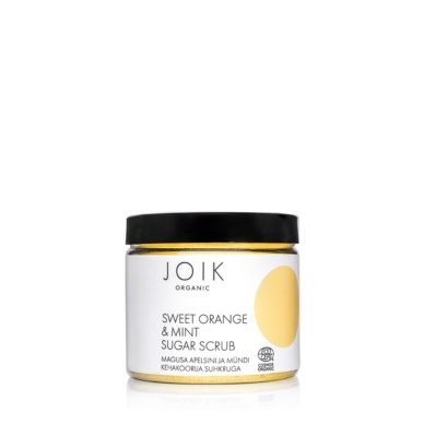 JOIK Organic Magusa apelsini & mündi kehakoorija suhkruga COS ORG 210 g