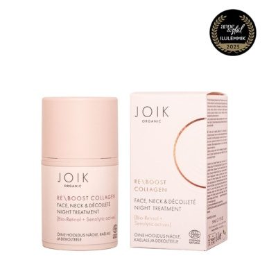 JOIK Organic Re-Boost Collagen öine hooldus näole, kaelale ja dekolteele 50ml