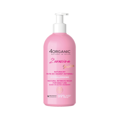 4organic intiimpesugeel jõhvikaõliga 350ml