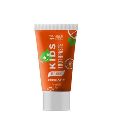 Wooden Spoon Organic apelsinimaitseline laste hambapasta prebiootikumidega 50ml