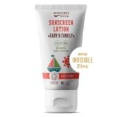 Wooden Spoon orgaaniline päikesekaitselosjoon nähtamatu tsingiga kogu perele SPF50 (150ml)