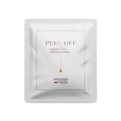 Wooden Spoon riisipulbriga detox peel-off mask 15g
