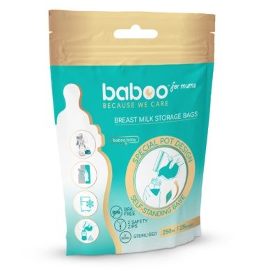 Baboo rinnapiima säilituskotid (25tk)