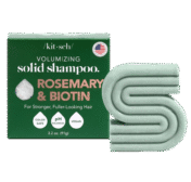 KITSCH rosmariini & biotiiniga volüümi andev tahke šampoon 91g