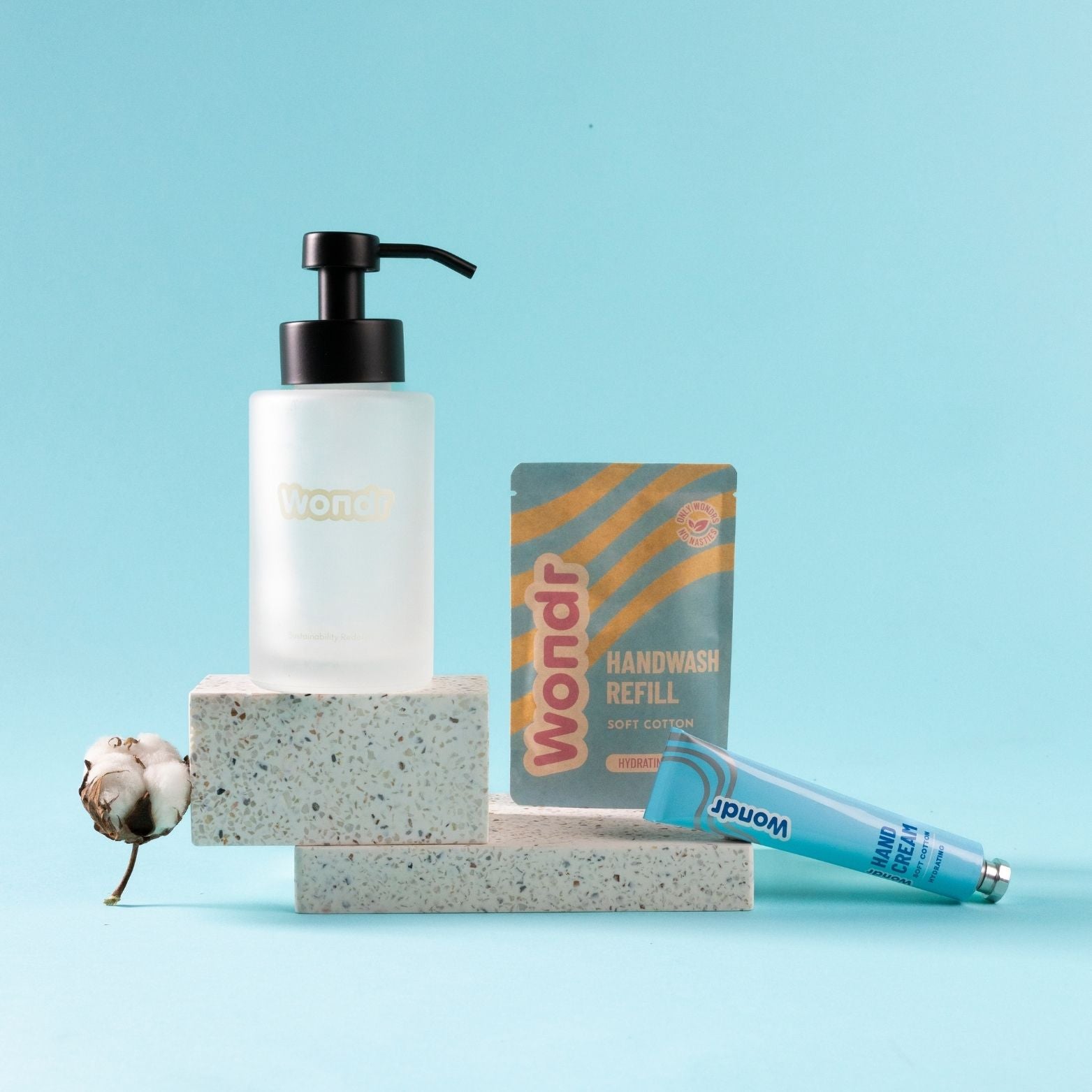 Wondr kätepesuseep (pudel + täide) Soft Cotton - Image 2