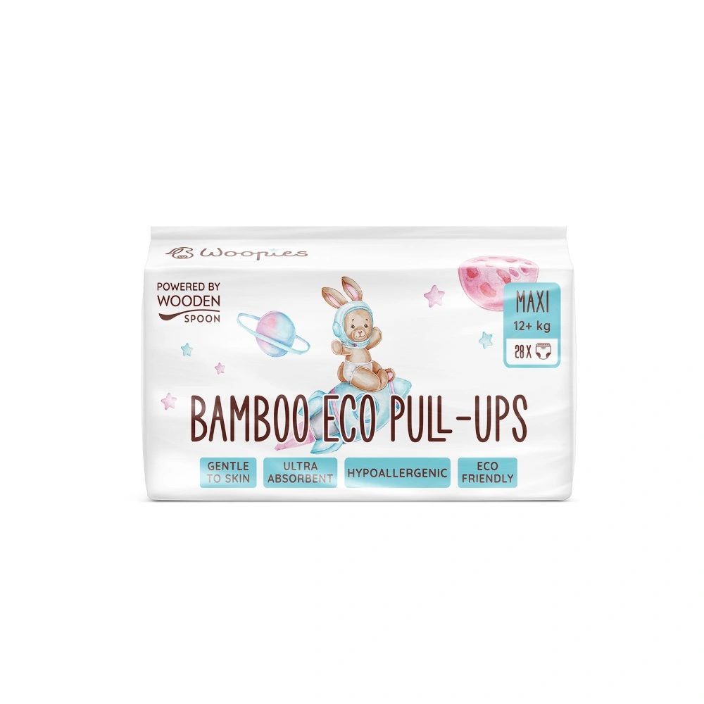 Wooden Spoon Woopies bambus püksmähkmed (12+ kg) 28tk