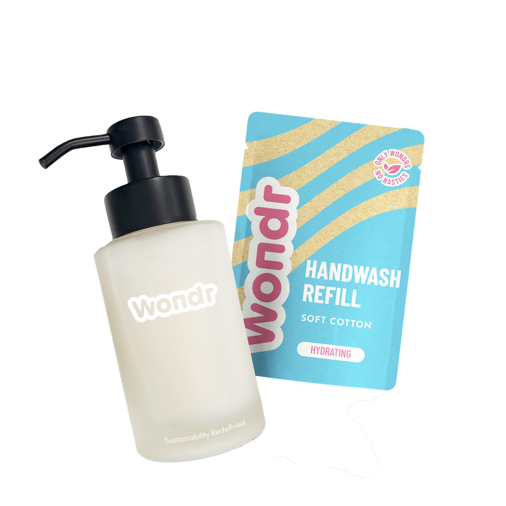 Wondr kätepesuseep (pudel + täide) Soft Cotton