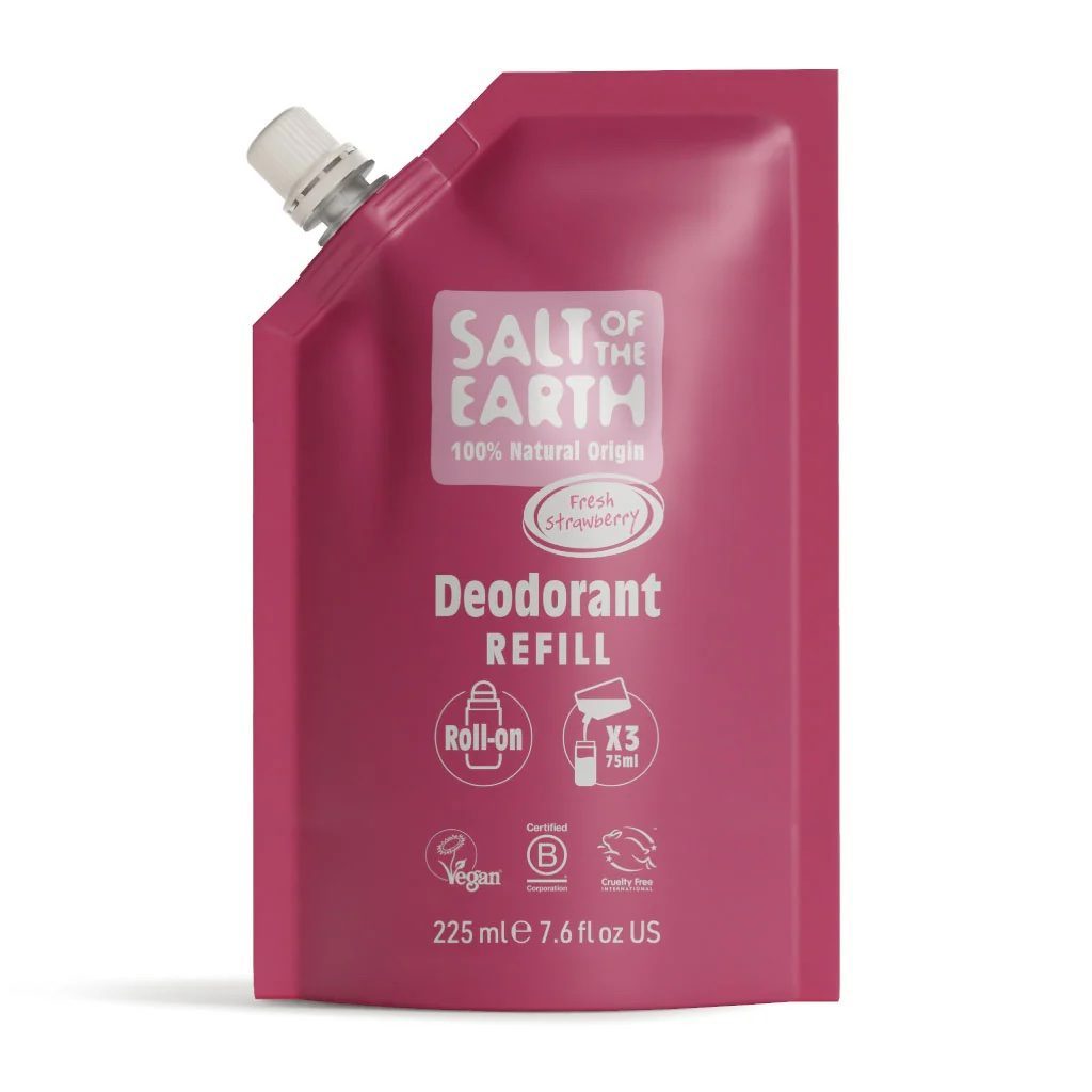 Salt of the Earth Sweet Strawberry roll-on deodoranti täitepakend 225ml