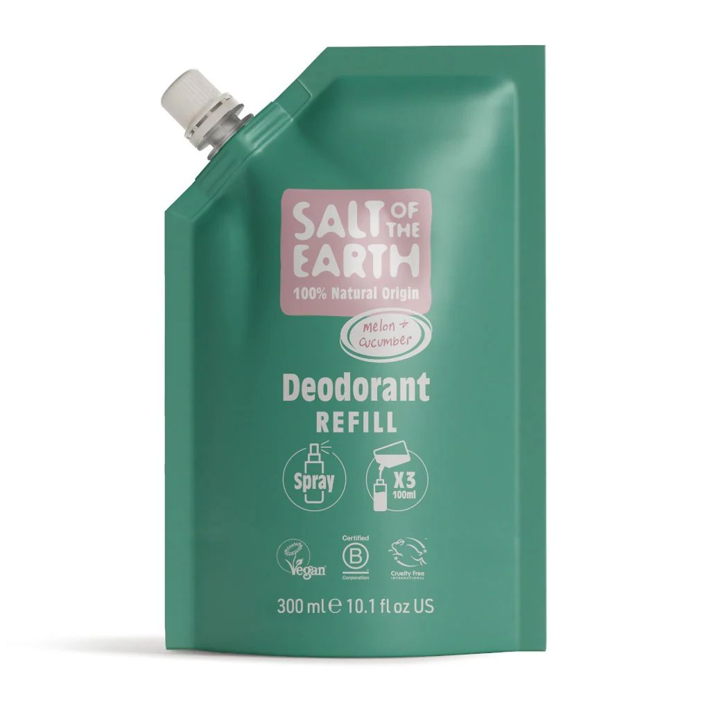 Salt of the Earth meloni ja kurgi deodorant sprei täitepakend 300ml