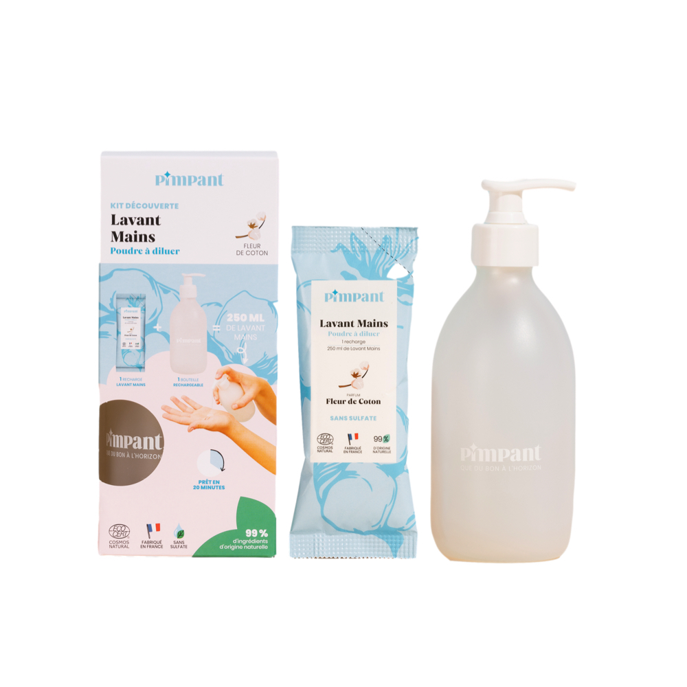 PIMPANT Fleur de Coton kätepesuvahend (pudel 300ml + 1 täitepakend)