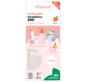 PIMPANT maasikamaitseline hambapasta lastele (1 pudel + 1 täitepakend)